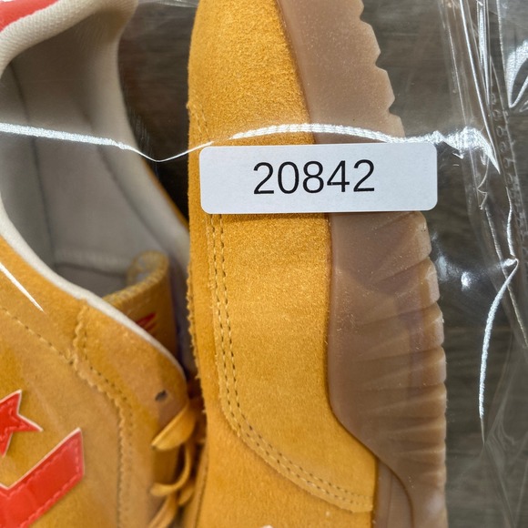 Converse Star Trainer Suede Sneaker Gold Orange Men's 8.5 Casual Shoes - Picture 15 of 15